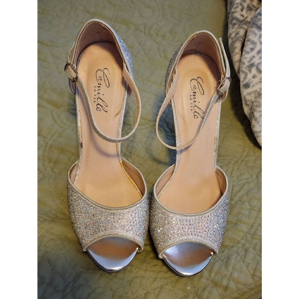 Silver Pumps 
